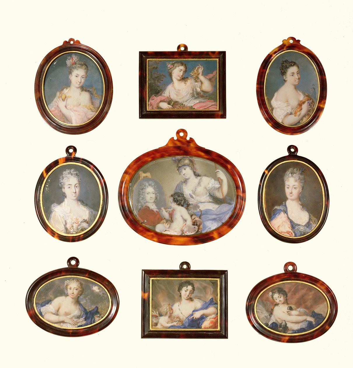 Rosalba Carriera（1675-1757）とCornelius Hozer（fl.1766-67）によるミニチュアの選択 作： 不明不明