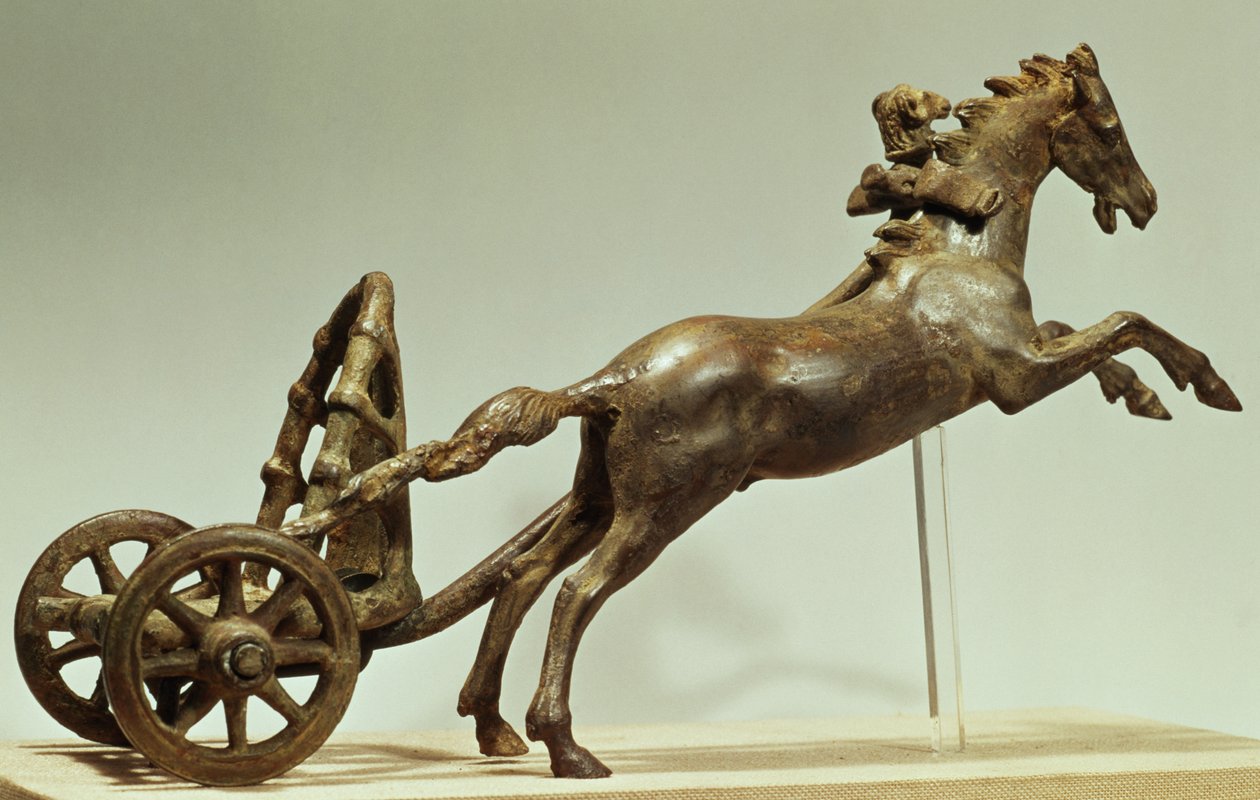 二頭の馬車のモデル 作： 不明不明