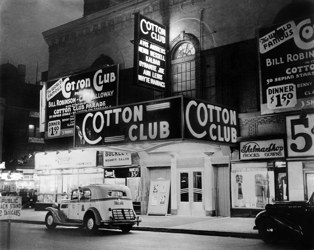 1938年にニューヨークのハーレムにあるコットンクラブ 作： 不明不明