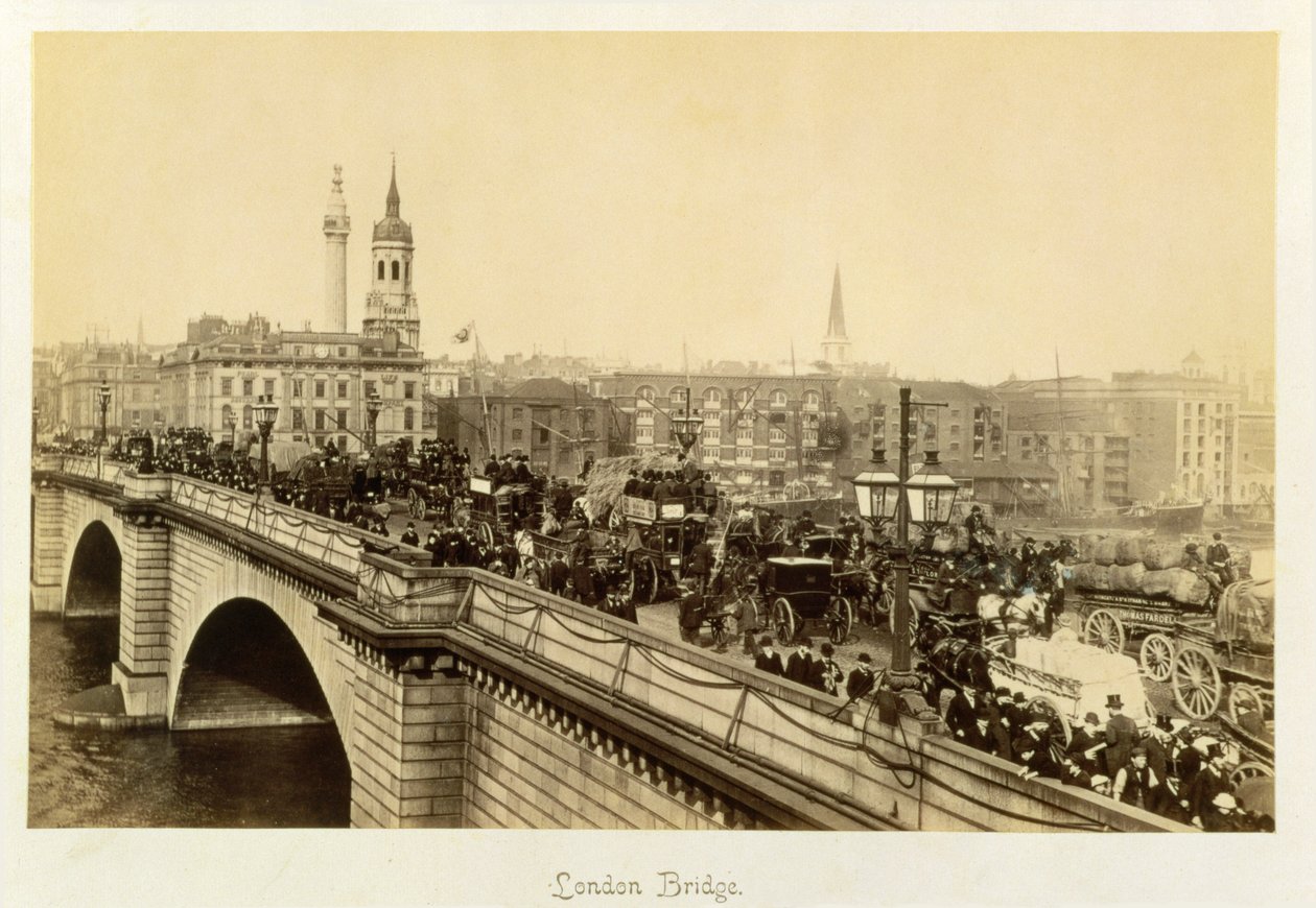 ロンドン橋、1880年頃 作： 不明不明