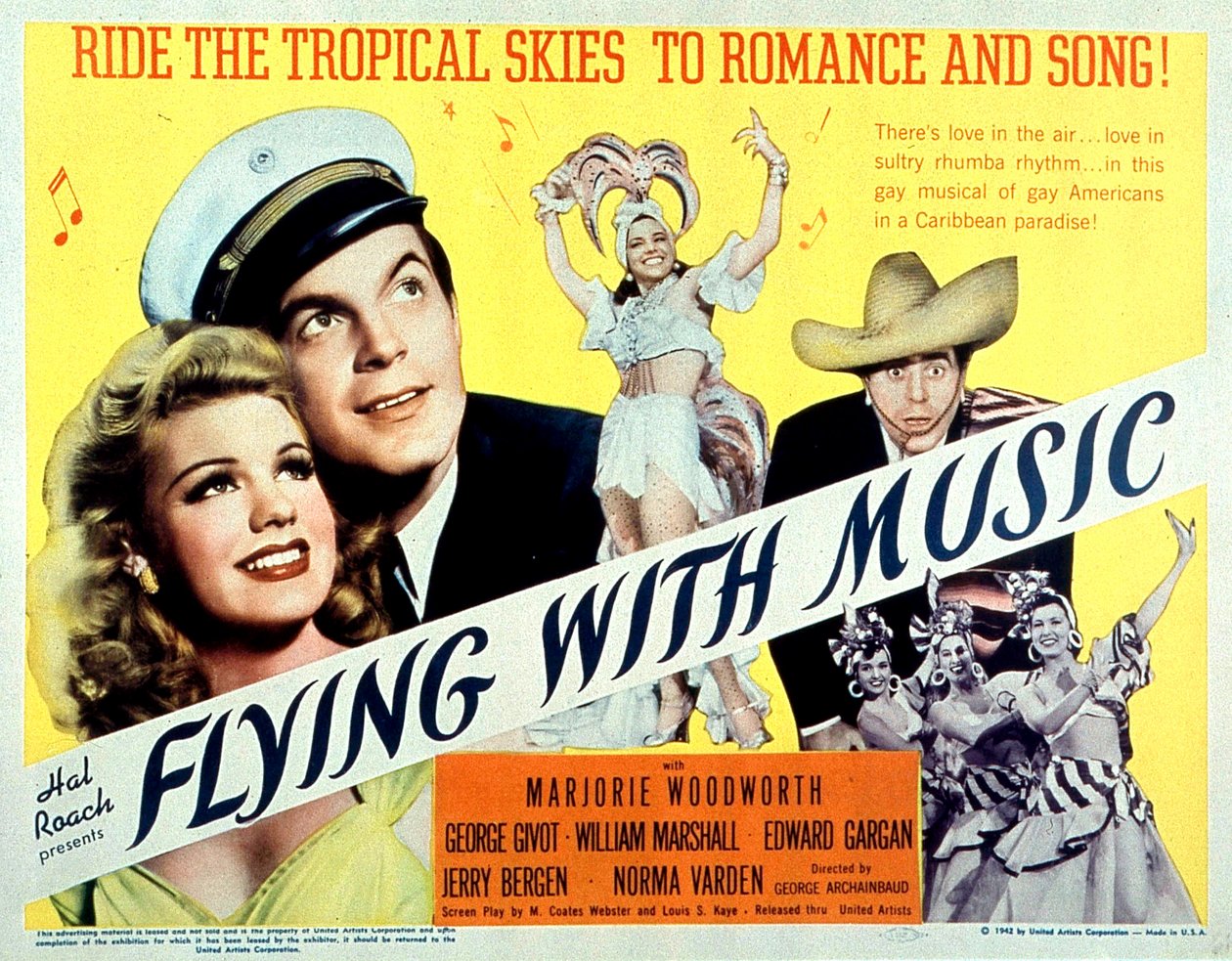 GeorgeArchainbaudの映画「Flying with music」にMarjorie WoodworthとGeorge Givotが出演したときの写真 1942年 作： 不明