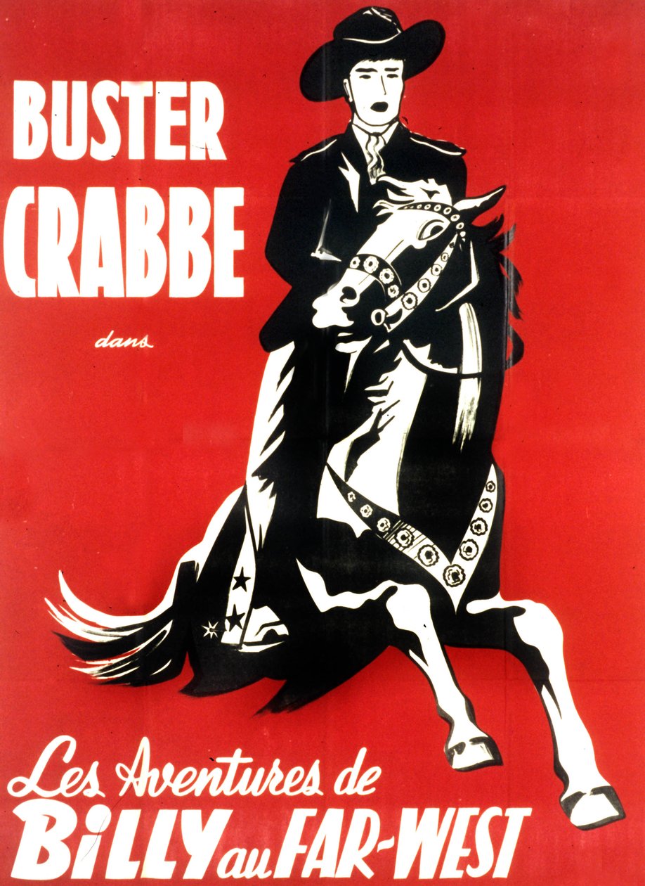 映画「ビリーの西部開拓」のポスター（BusterCrabbeと） 1948年 作： 不明