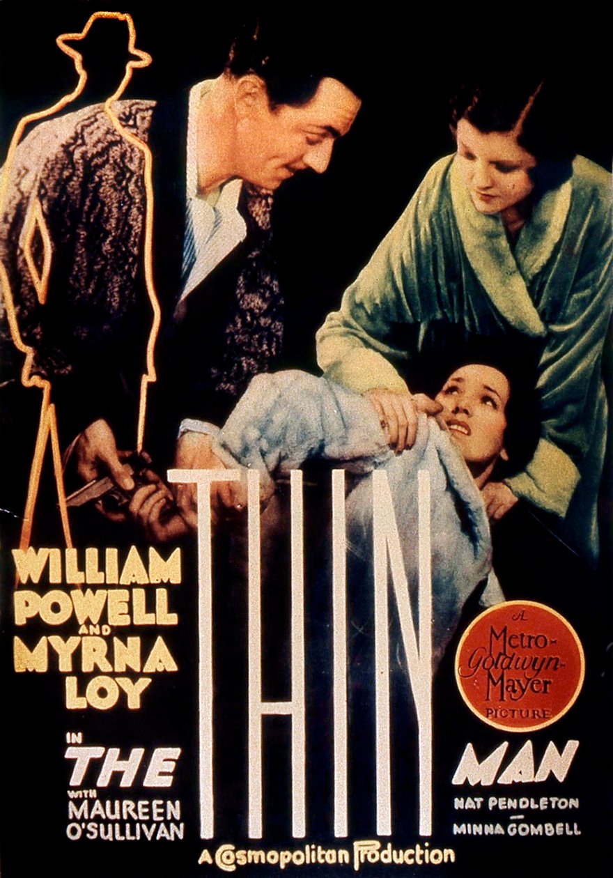 WsVandykeによる映画「The Thin Man」のポスター 1934年 作： 不明