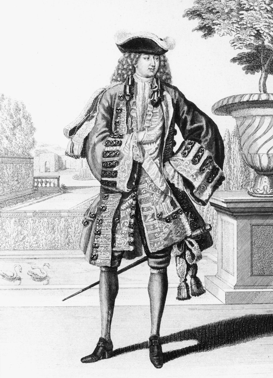 アンヌ・フランソワ・ダルクール ブブロン公爵（1727-1797） フランス王室陸軍中尉 彫刻 作： 無名の画家