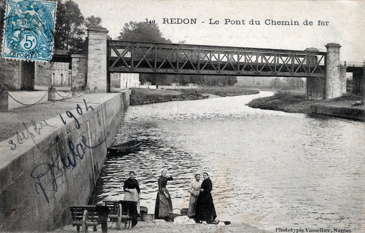 ブルターニュ, イル・エ・ビレーヌ (35), ルドン：鉄道橋 - 1904年の絵葉書 作： 不明