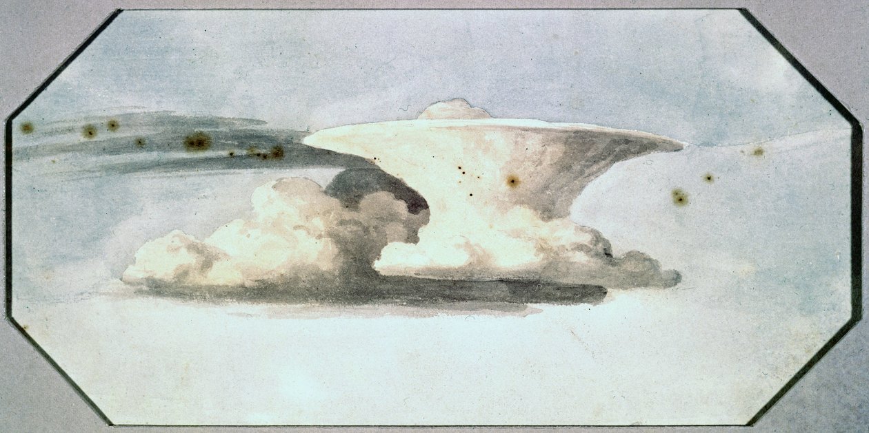 雲の習作 ルーク・ハワード作 1808-1811年頃 作： 無名の画家