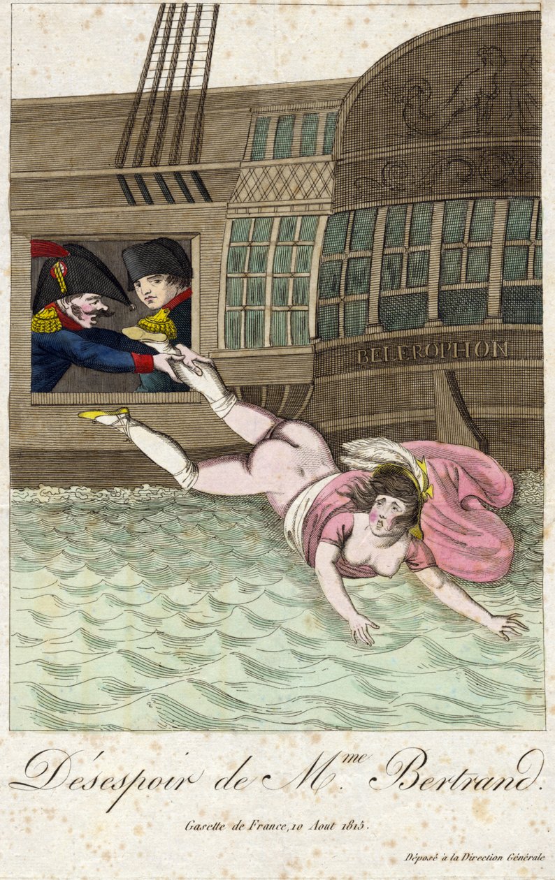 ベルトラン夫人の絶望 1815 (彫刻) 作： 無名の画家