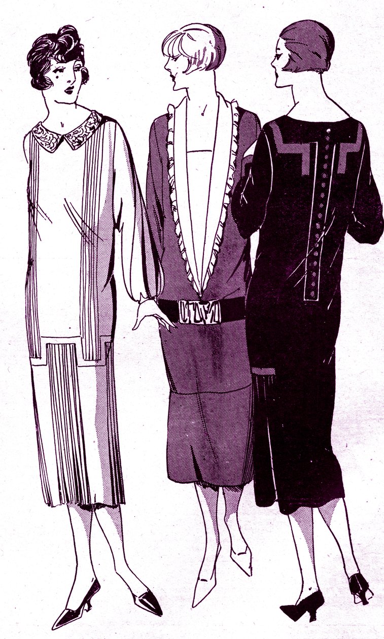 ファッション：1925年5月のドレス 作： 無名の画家