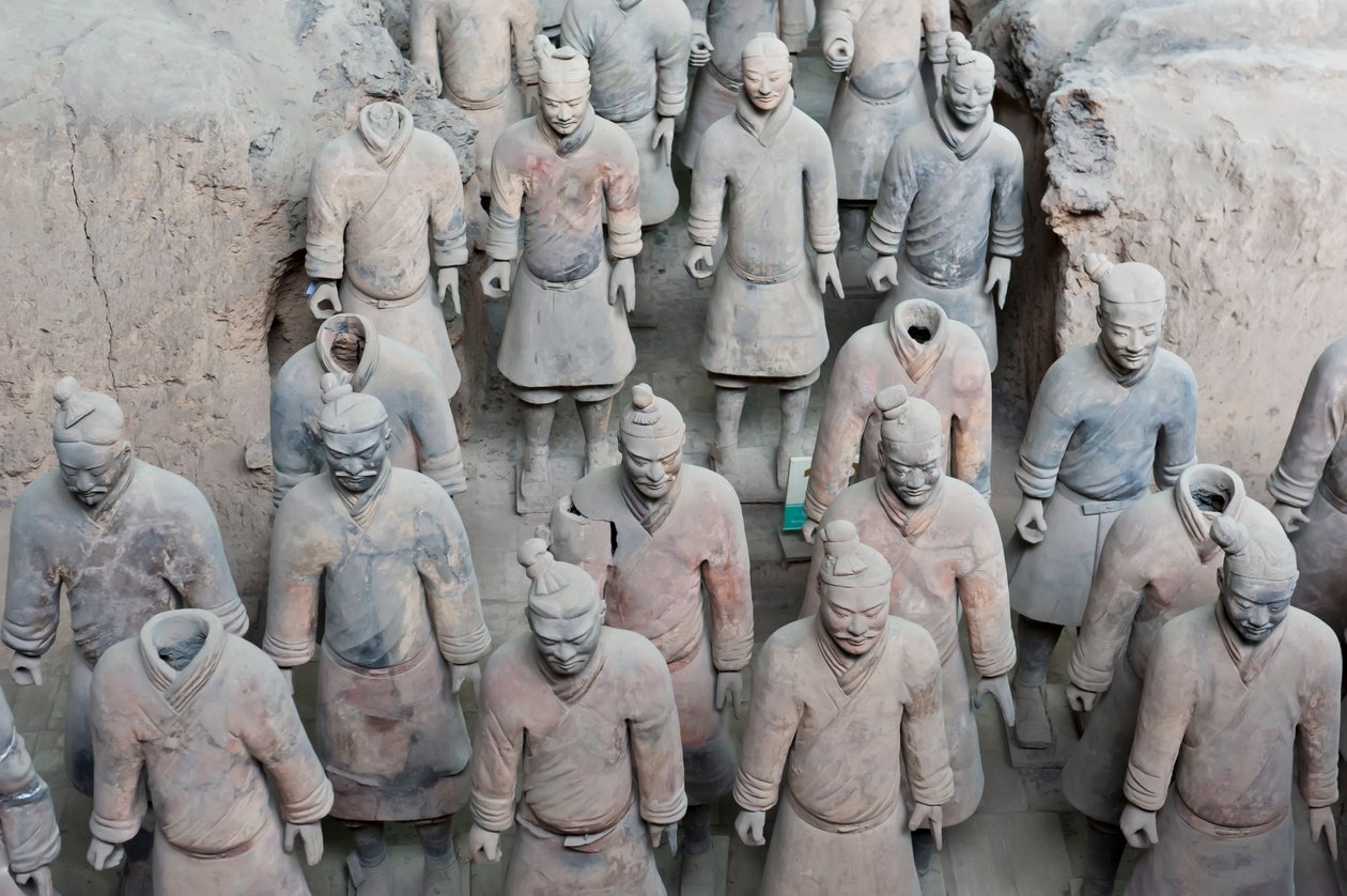 秦の始皇帝陵、兵馬俑、西安、中華人民共和国