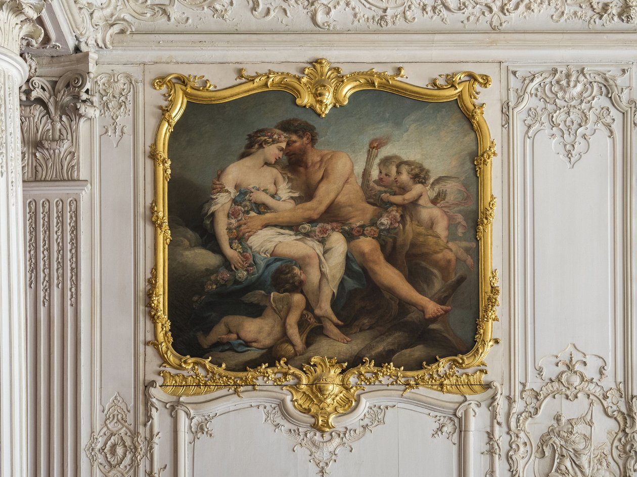 ヘラクレスとヒビのハイメン。シャルル・トレモリエール(1703-1739)の作品。王子の部屋。パリ、ホテル・ド・スービズ 作： 不明