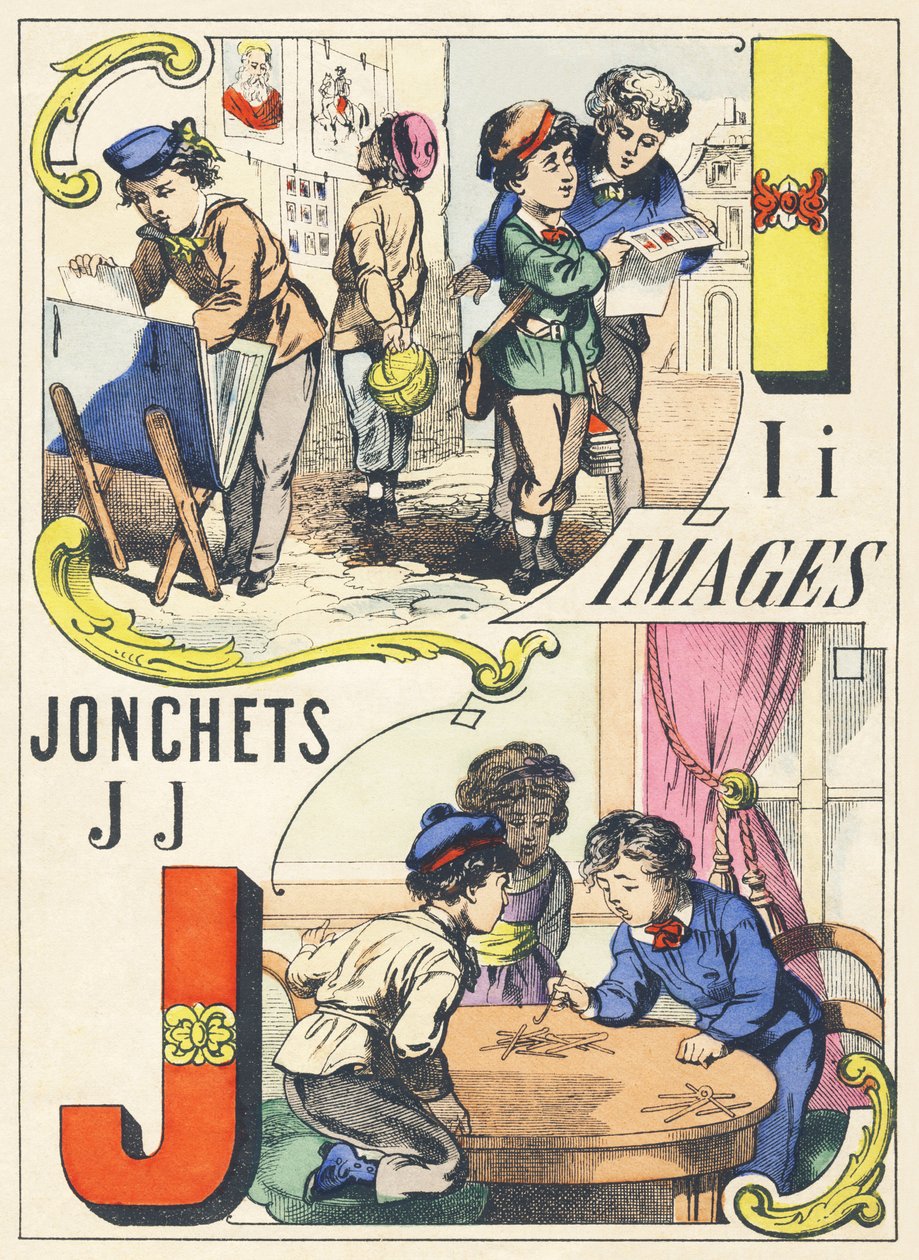 IJ：画像、ジョンシェ-ゲームアルファベット、1890年頃（イラスト） 作： 不明