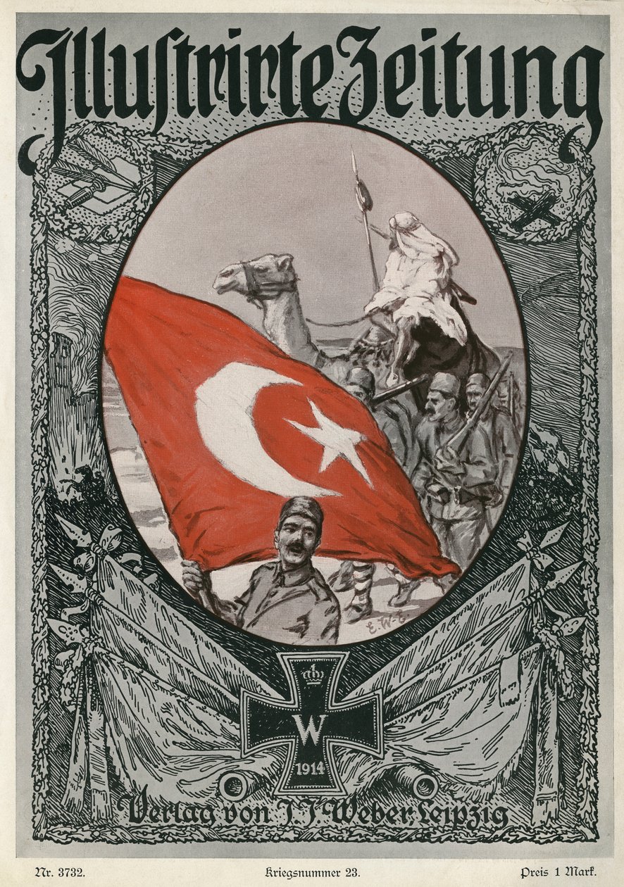 Illustrirte Zeitung：表紙、1915年1月7日 作： 無名の画家