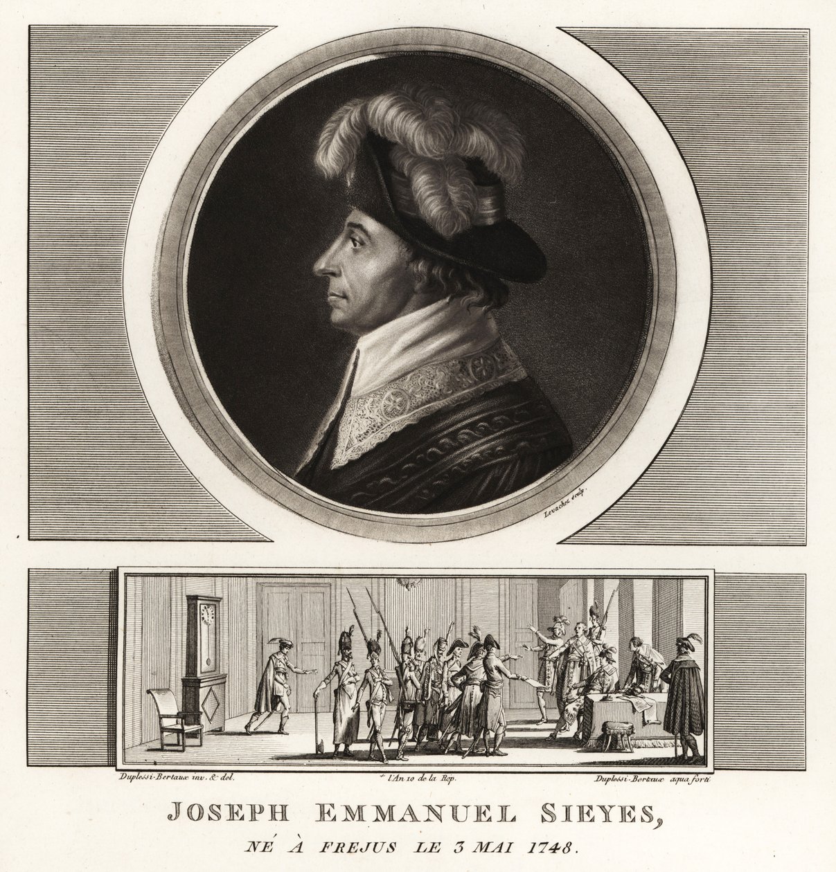 Joseph Emmanuel Sieyes, フランスの政治家・理論家 作： 不明