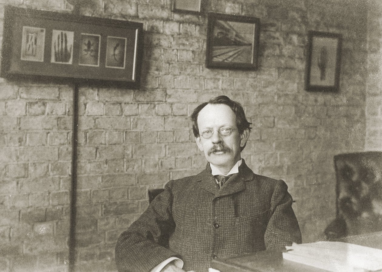 ジョセフ・ジョン・トムソン、イギリスの物理学者、1900年頃 作： 無名の画家