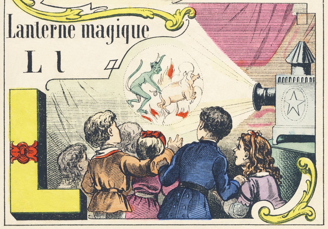 L: マジックランタン - ゲーム・アルファベット, c.1890 (イラスト) 作： 不明