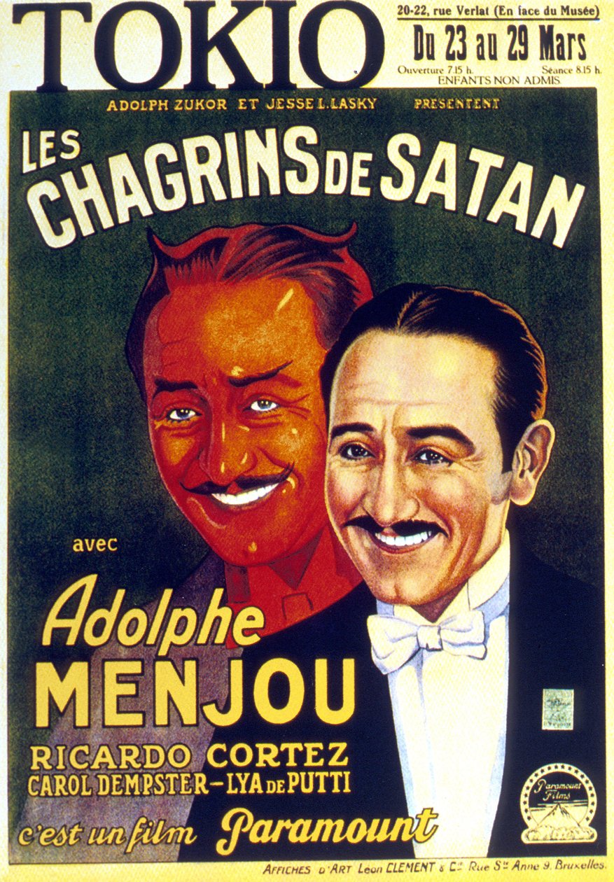 Les Chagrins de Satan The Sorrows of Satan de DWGriffith avec Adolf Menjou 1926年 作： 不明