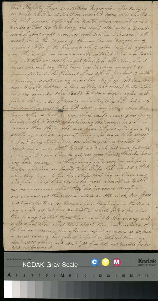 ピーター・ブラウンからサラ・ブラウンへの手紙、1775 年 6 月 25 日 (紙) 作： 無名の画家