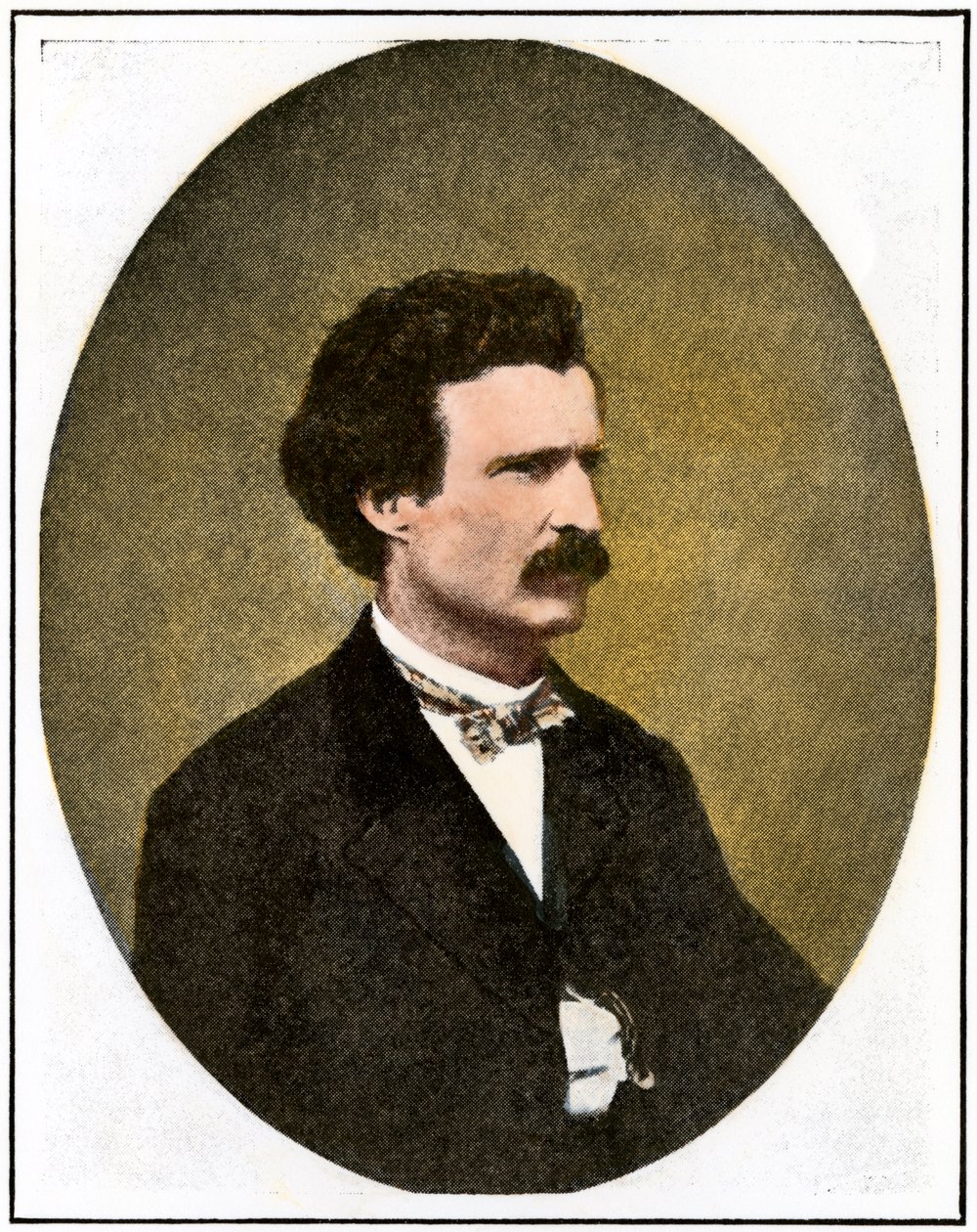 マーク・トウェイン（1835-1910）、ネバダ州バージニアシティの記者時代：テリトリアル・エンタープライズ 作： 無名の画家