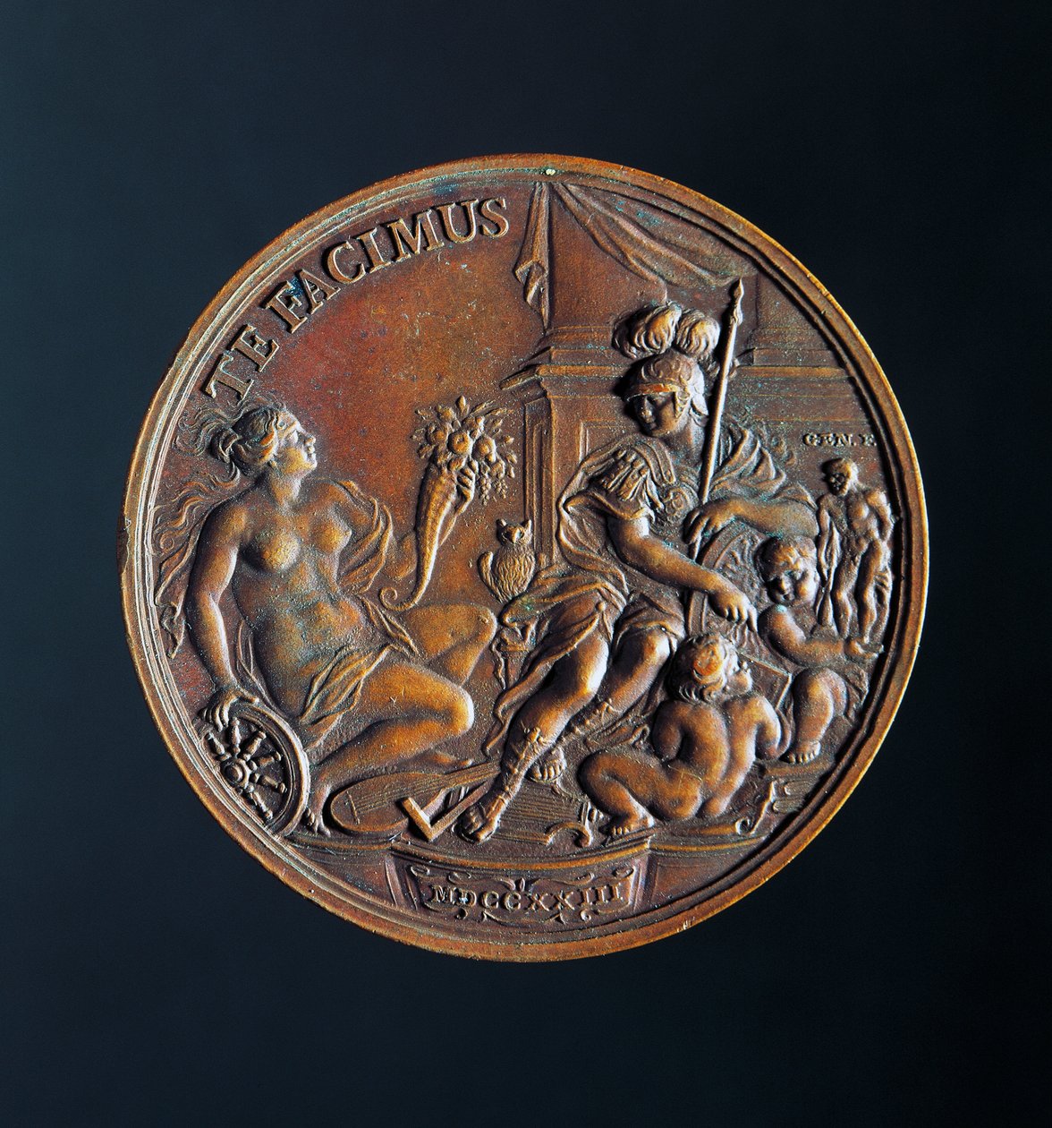 ドージェ・アルヴィーゼ3世のメダル Sebastiano Mocenigo (1662-1732) 作： 無名の画家