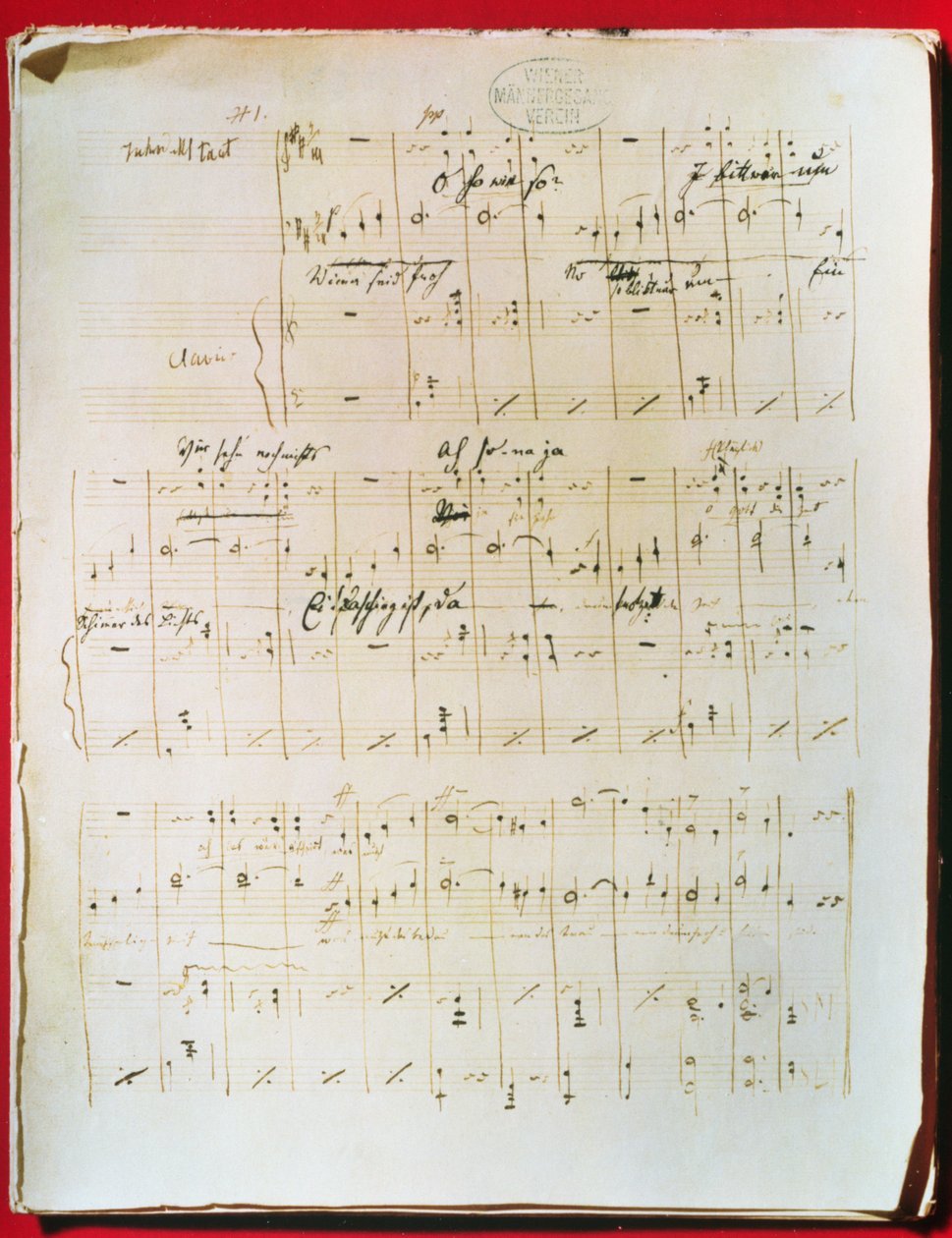 Original score of the Viennese Waltz 
