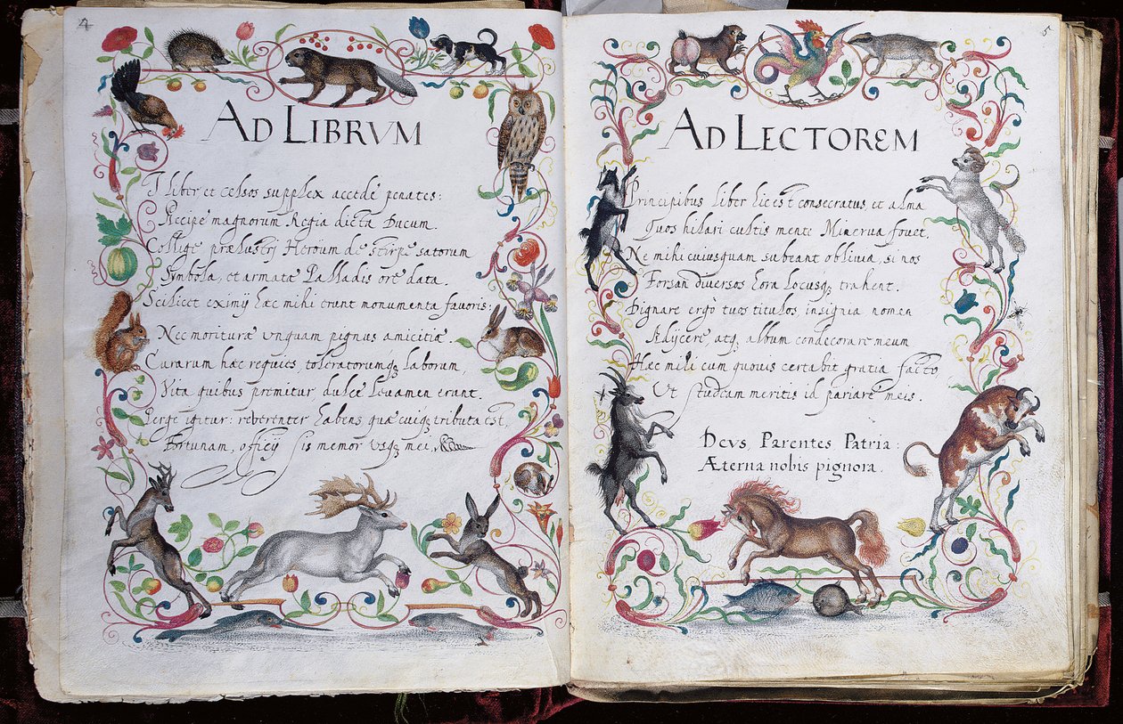 フィリップ・ハインホーファーのアルバムAmicorum、1596-1633のページ 作： 不明