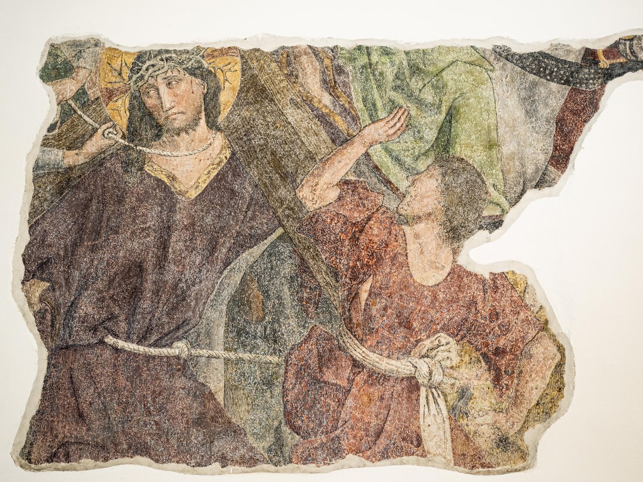 Kristuksen kärsimys, fresko Grazin katedraalissa, Graz, Steiermark, Itävalta, Eurooppa (kuva) 作： 無名の画家