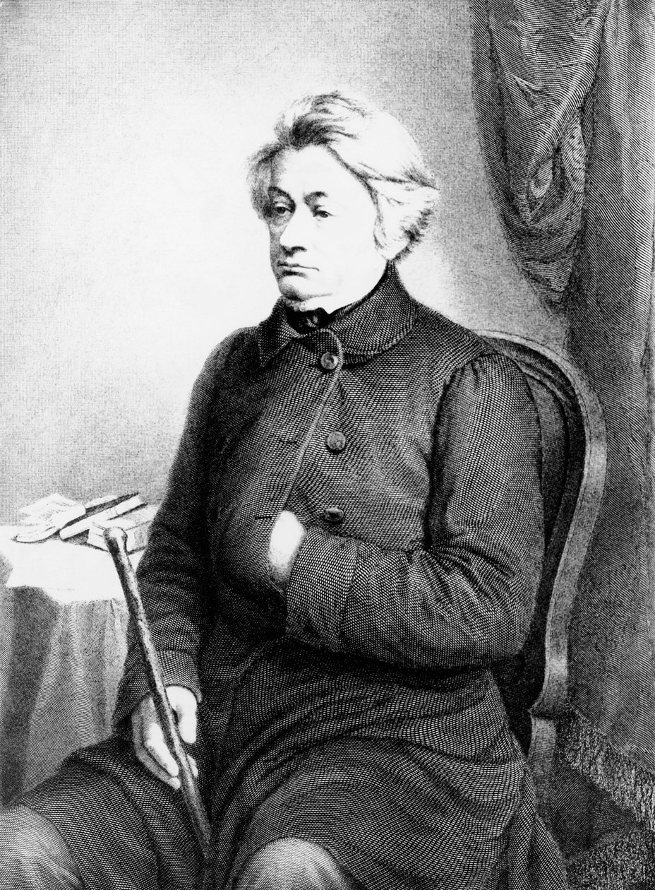 アダム・ベルナルド・ミッキェヴィッチ（1798-1855）の肖像（ポーランドの詩人、劇作家、エッセイスト、政治活動家、Vezenberg & Co.による写真の後のエングレーヴィング 作： 無名の画家