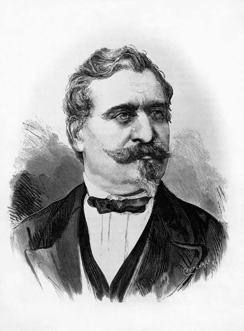 イタリアの詩人・政治家ジョヴァンニ・プラティ（1815-1884）の肖像、ミケーレ・シェンボッヘ（1856-1906年頃活躍）の写真をもとにチェンテナリが彫ったもの。 作： 無名の画家