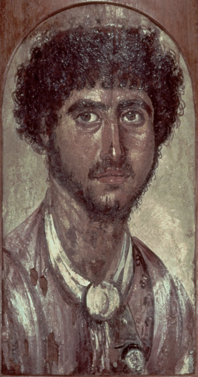 ギリシャ人の肖像（ファユム出土、ロマノ・エジプト時代 作： 不明
