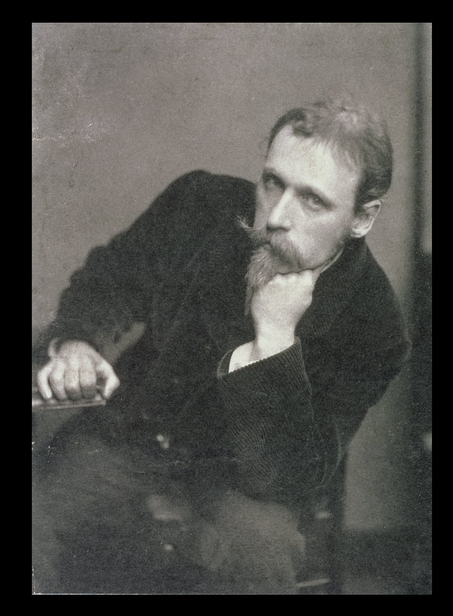 Frederick Hollyer (1837-1933)によるWalter Crane (1845-1915)のポートレート写真 1886年 (白黒写真) 作： 不明