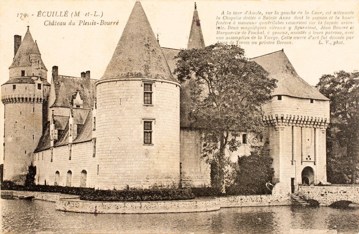 ポストカード/Chateau de Plessis Bourre/Ecuille/Maine et Loire/Pays de Loire/France 作： 無名の画家