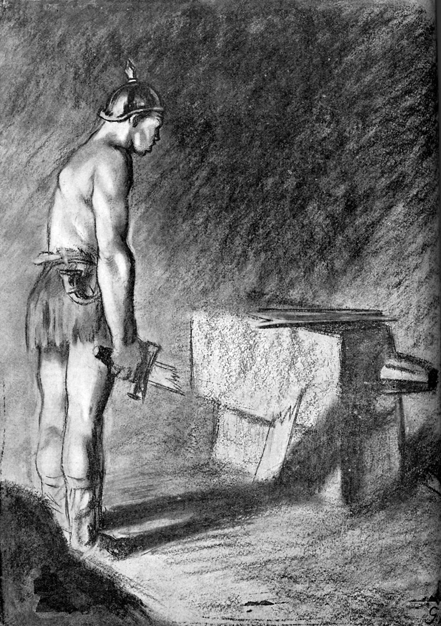 プロイセンの軍事的弱点 - 第一次世界大戦の風刺画 作： 無名の画家