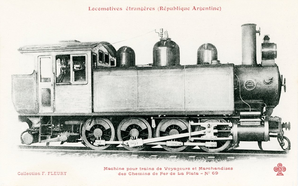 アルゼンチンの鉄道車両 作： 無名の画家