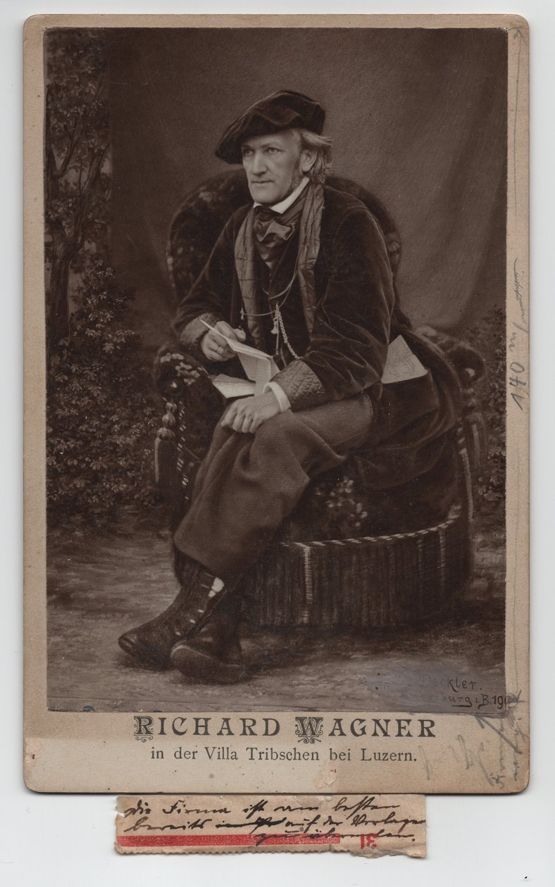 リヒャルト・ワーグナー（1813-1883）（1868年、写真） 作： 無名の画家