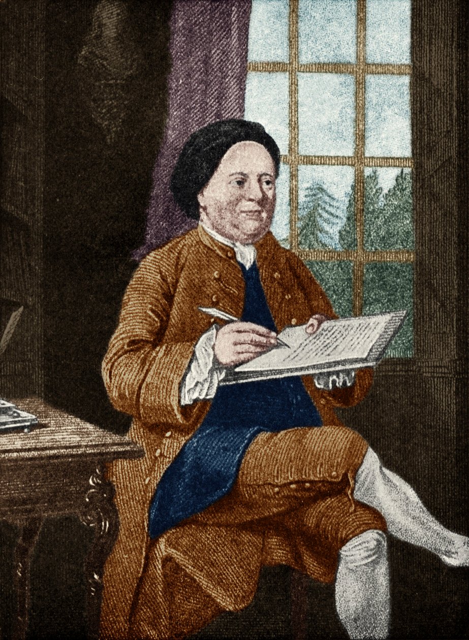 サミュエル・リチャードソン、ポートレート。イギリスの作家 1689年8月19日～1761年7月4日 メイソン・チェンバーリン作 作： 不明