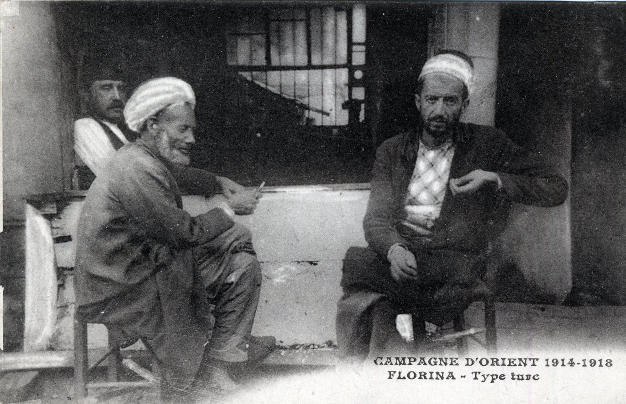 セルビア、フロリナトルコ人男性 - ポストカード 1914-1918 作： 無名の画家