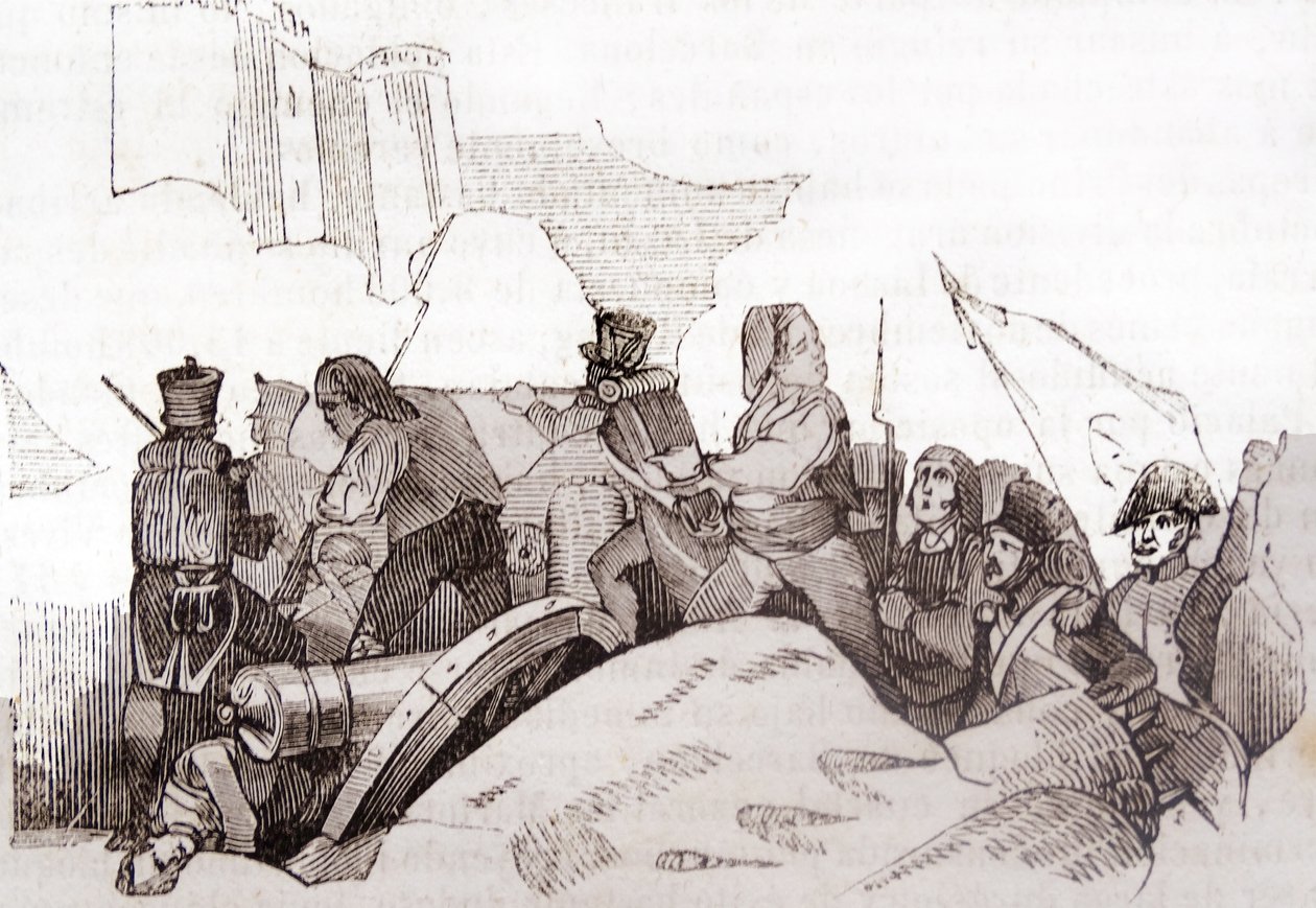 薔薇包囲戦、半島戦争 作： 無名の画家