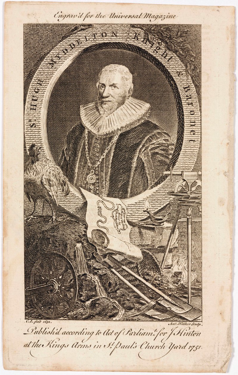サー・ヒュー・マイデルトン、ウェールズの金細工師・技師、1620年代頃 作： 不明