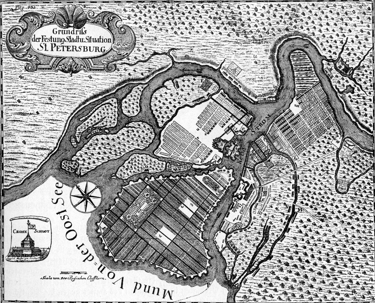 サンクトペテルブルグ-ロシアの都市計画 作： 無名の画家