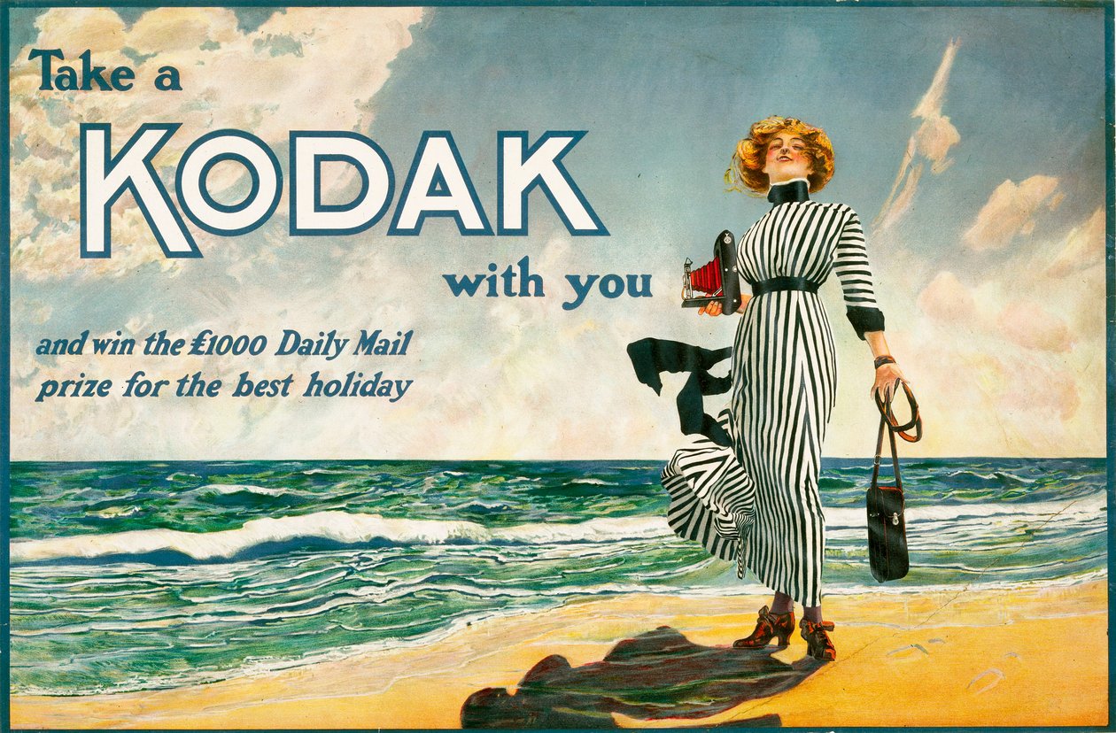 Take a Kodak with you」、コダック・カメラの広告、イギリス、1910年頃 作： 不明