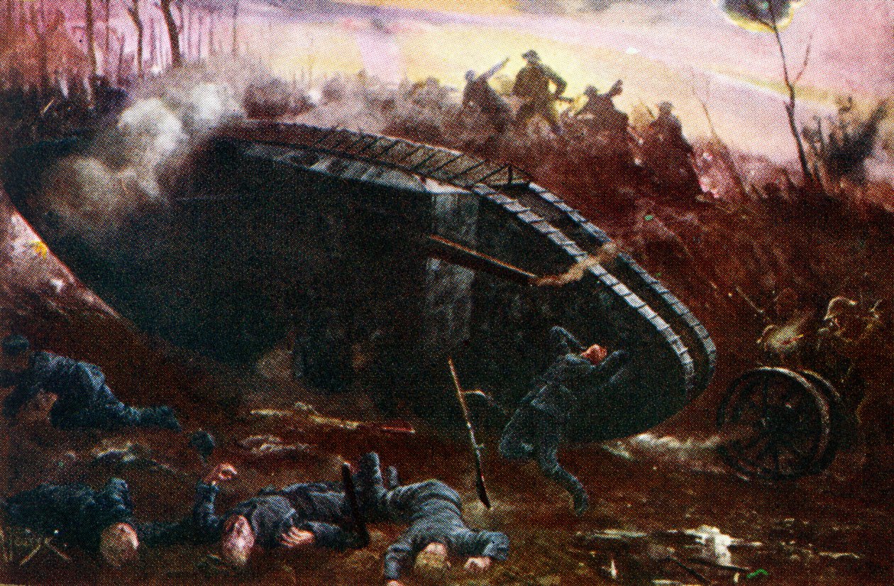 ソンムの戦い 作： 無名の画家