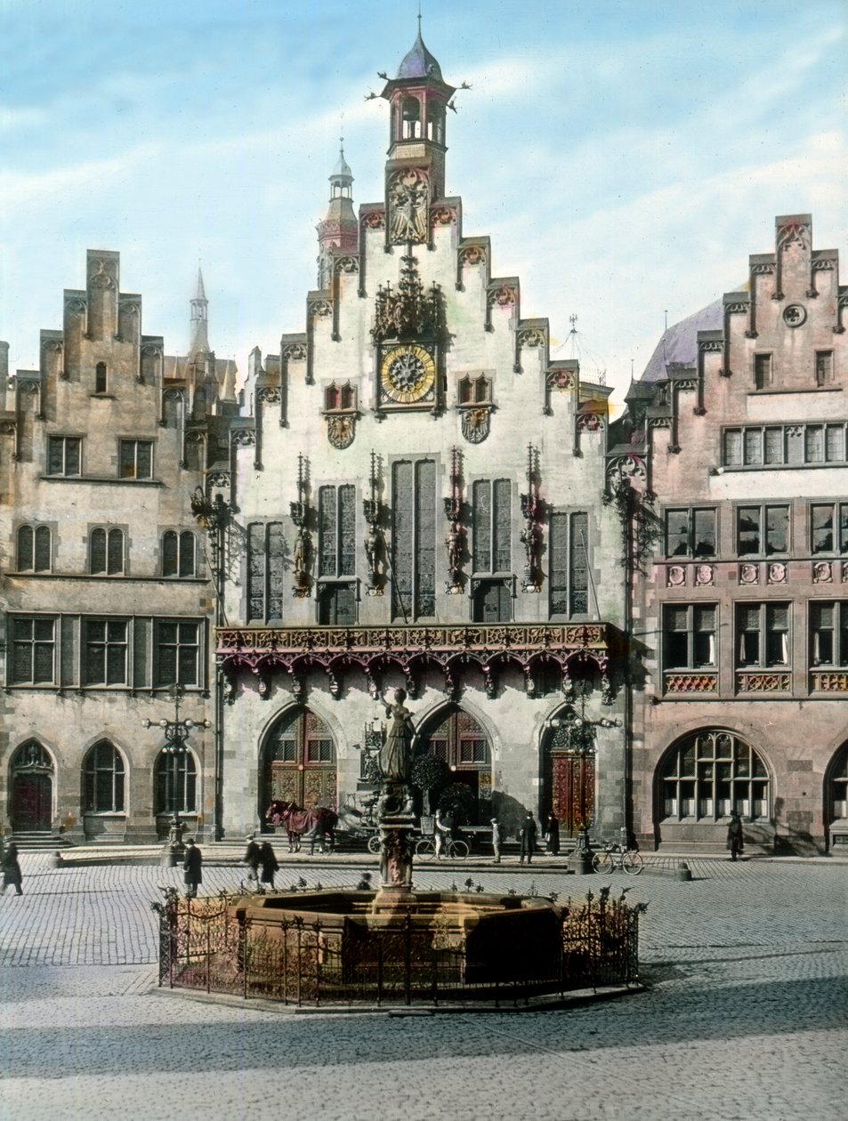 フランクフルト市庁舎はレーマーと呼ばれる 作： 無名の画家