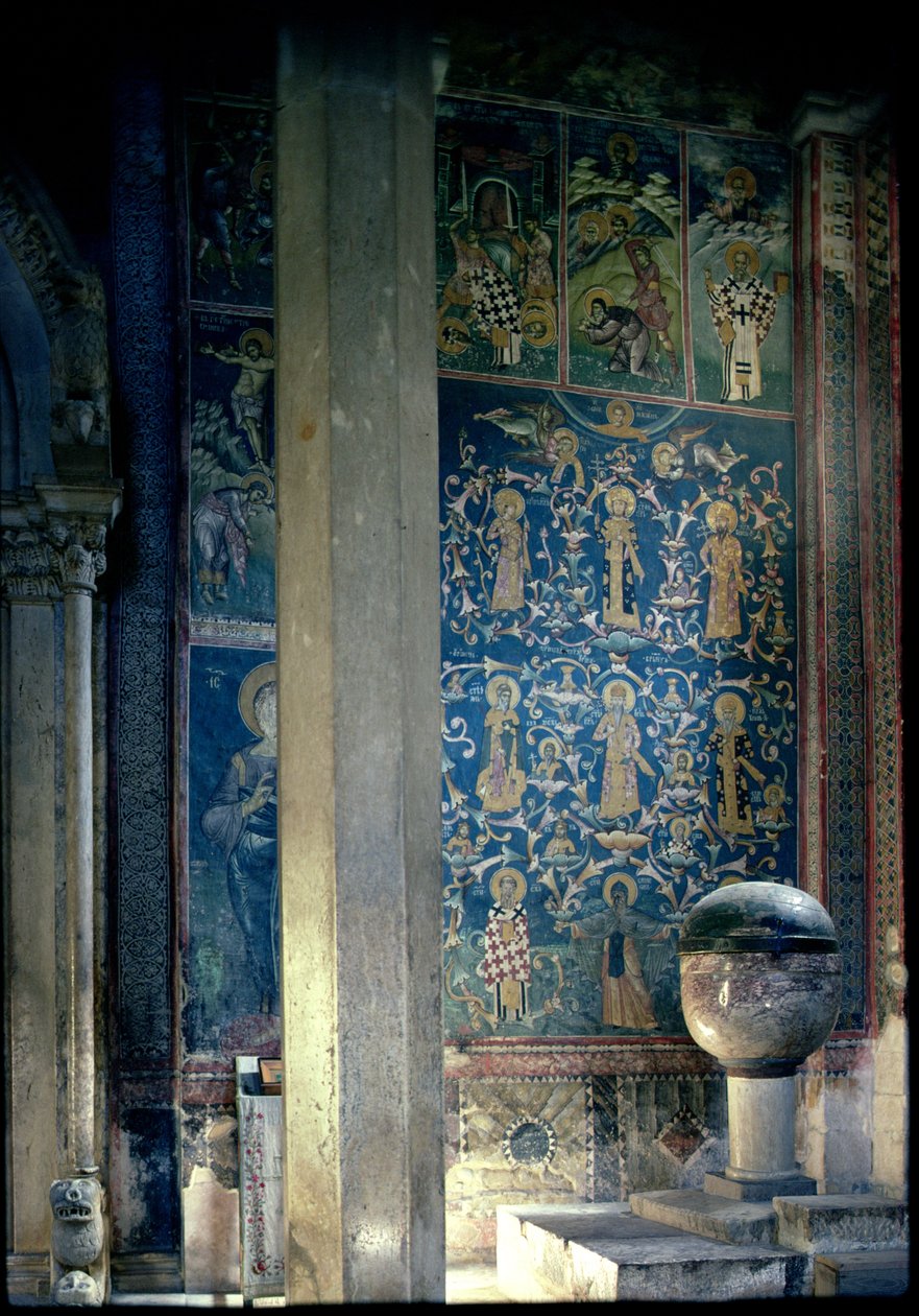 1335-48年に完成したネマニャック家の家系図（写真 作： 不明