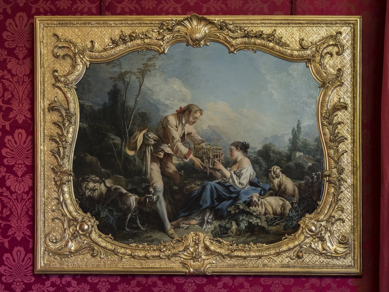 独りよがりの牧師や檻。フランソワ・ブーシェ（1703-1770）の絵画。王女のパレードまたはパレードの部屋。パリ、ホテル・ド・スービズ 作： 不明