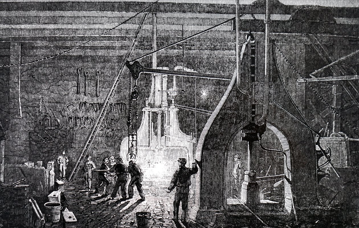 Robert Stephenson and Companyの製造フロア。 作： 不明