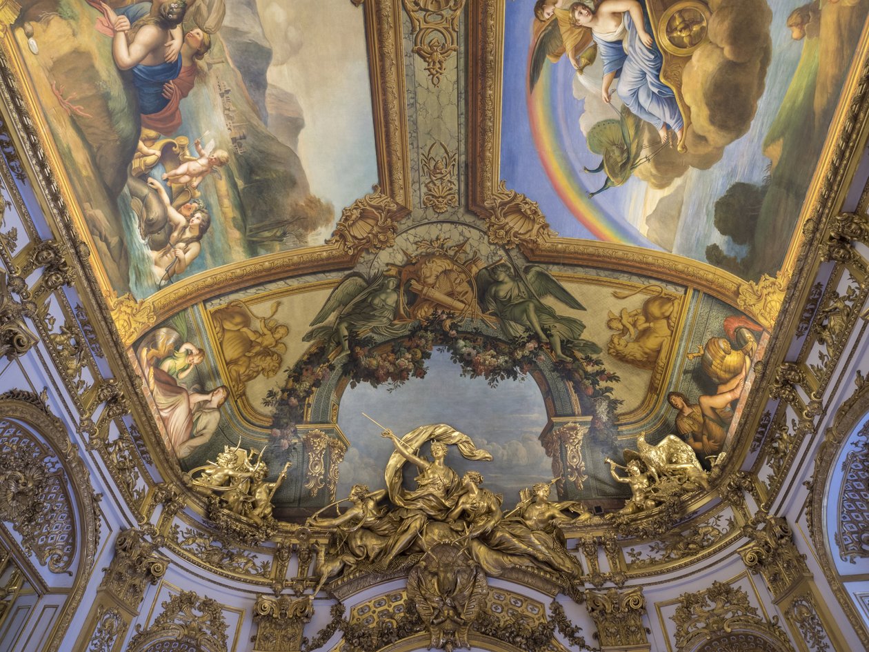 ディアンヌ・シャレスのトロフィー（ギャラリー・ドレの扉から彫られた群像）、フランソワ・アントワーヌ・ヴァス（16811736）作、1715