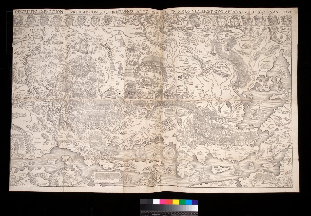 Johann Haselberg（fl.1514-37）とChristoph Zell（d.1590）による1529年のトルコキャンペーンの壁画（ニュルンベルク 作： 不明