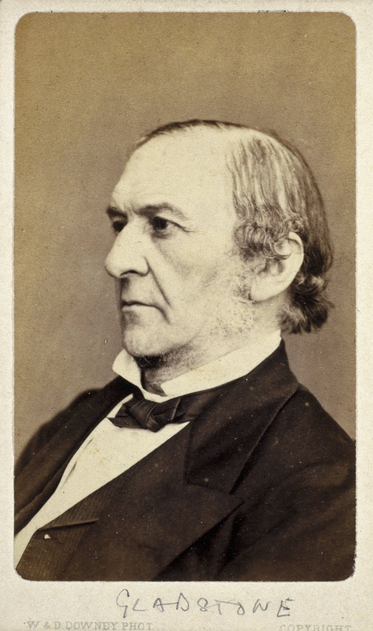 ウィリアム・エワート・グラッドストーン（イギリス自由党政治家）1870年代頃 作： フレデリック (帰属) バーナード