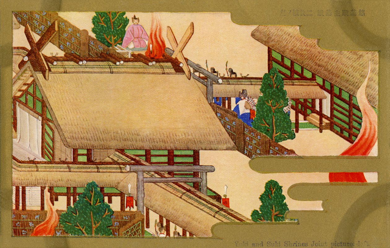 焼神社と息栖神社、京都、日本 作： 無名の画家