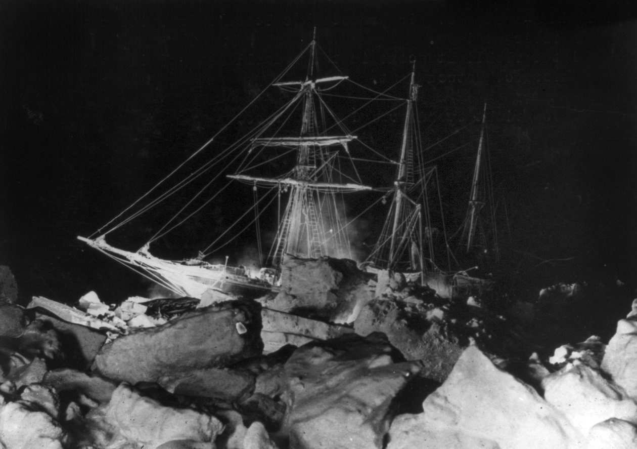 帝国南極横断探検隊：エンデュアランス号、1914-17年頃（写真）。 作： アンダーウッド＆アンダーウッド